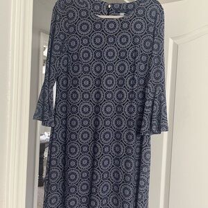Tommy Hilfiger Navy and White Floral Dress
